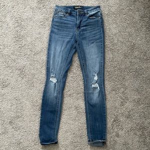Indigo high waisted jeans